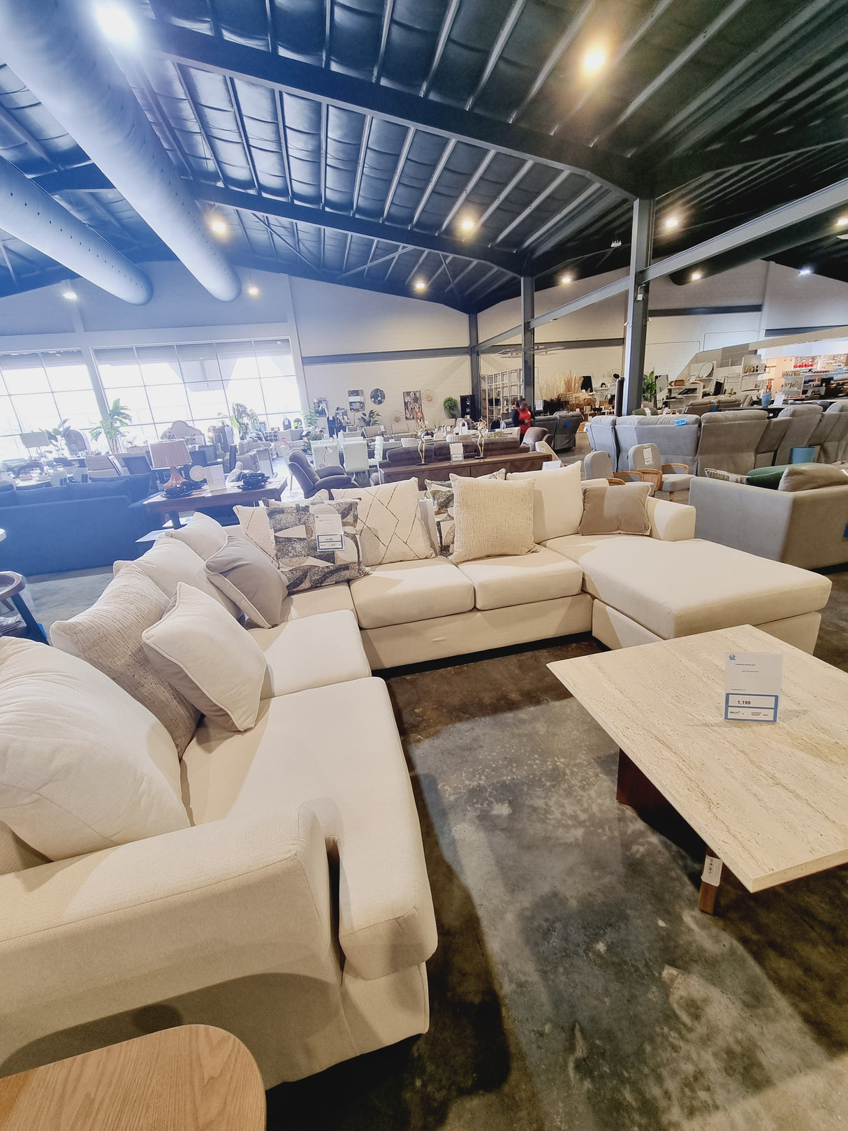 BOARDWALK SECTIONAL - PHONEX / CREAM