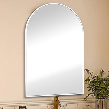 SILVER ARCHED WALL MIRROR