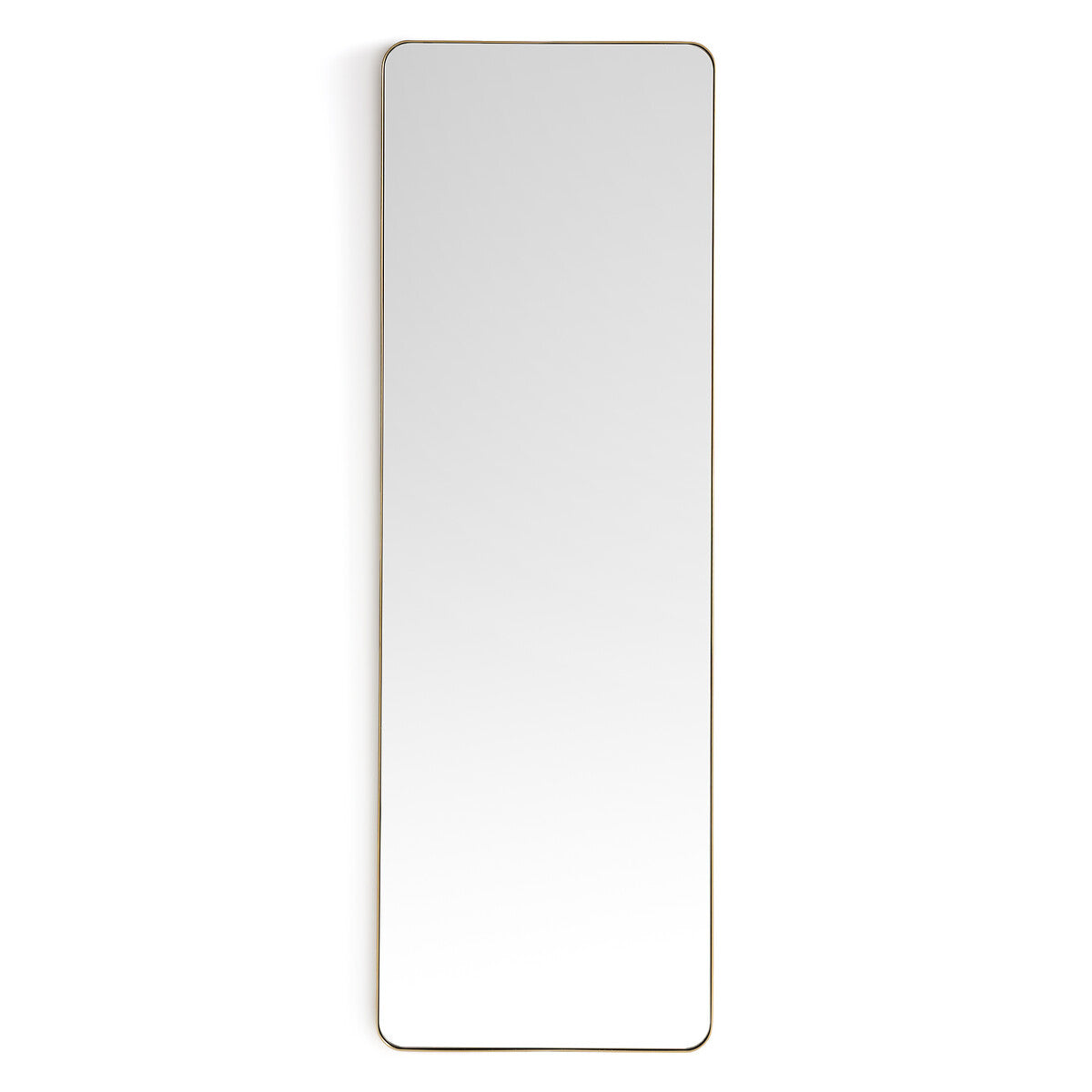 50X150CM GOLD RECTANGULAR CURVED EDGE WALL MIRROR