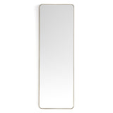 50X150CM GOLD RECTANGULAR CURVED EDGE WALL MIRROR