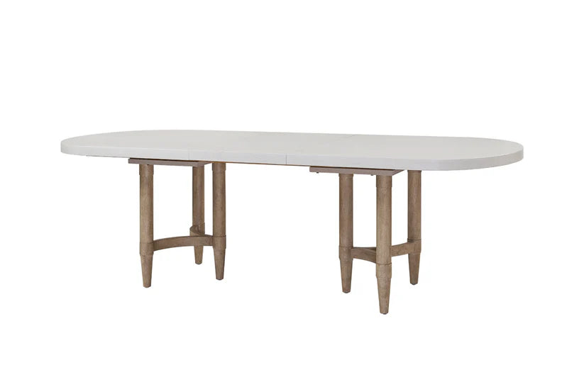 BERNARDS CITRUS HEIGHTS TRIAD DOUBLE PEDESTAL DINING TABLE