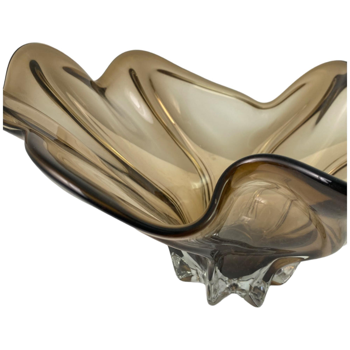 SILVERY GOLD BROWN BOWL 50 X 38 X 26  CM