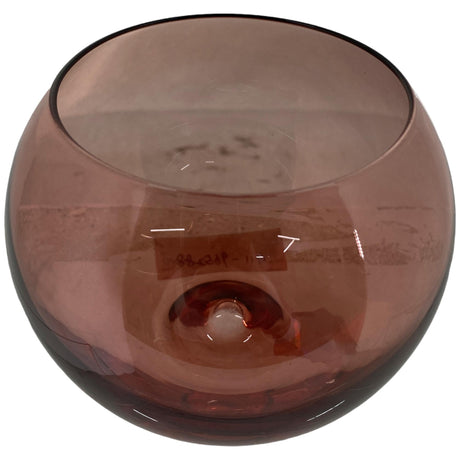 ARTSY AUBURN BROWN WINE GLASS 10.50 X 10.50 X 8  CM