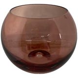 ARTSY AUBURN BROWN WINE GLASS 10.50 X 10.50 X 8  CM