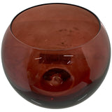 SCARLET RED WINE GLASS 10.5 X 10.5 X 8  CM