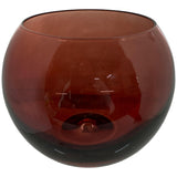 SCARLET RED WINE GLASS 10.5 X 10.5 X 8  CM