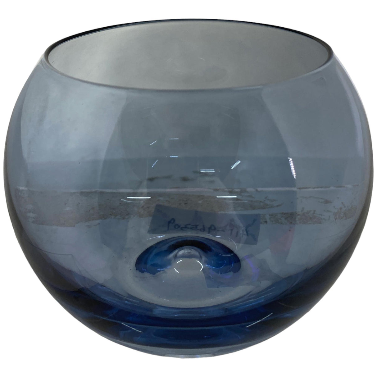 MODERN INDUSTRIAL BLUE WINE GLASS 10.5 X 10.5 X 8  CM