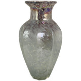 MIDNIGHT PLUM SILVER VASE 21 X 21 X 37 CM