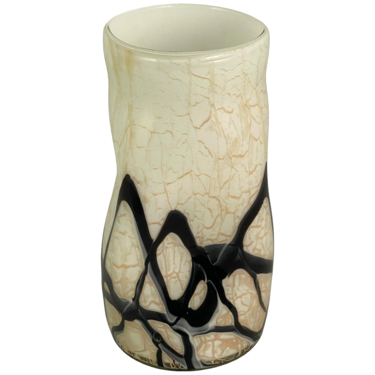 SILVERY GOLD CREAM VASE 14 X 14 X 30  CM