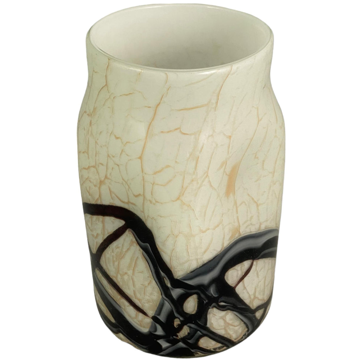 SILVERY GOLD CREAM VASE 14 X 14 X 25  CM