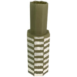 MATCHA GREEN VASE 12 X 12 X 42 CM