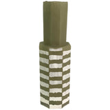 MATCHA GREEN VASE 12 X 12 X 42 CM