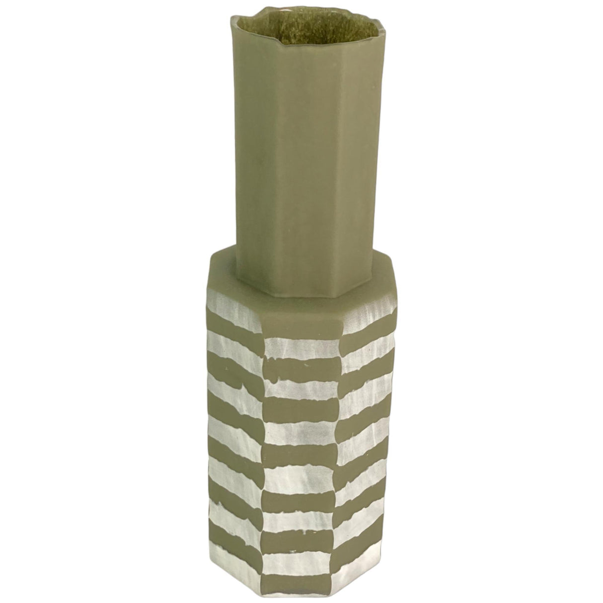 MATCHA GREEN VASE 12 X 12 X 37 CM