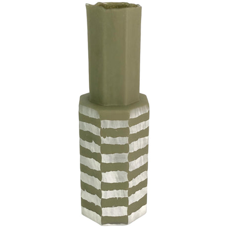 MATCHA GREEN VASE 12 X 12 X 37 CM