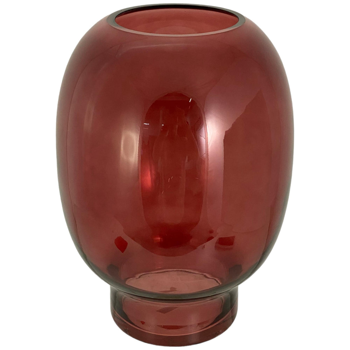 SCARLET RED VASE 20 X 20 X 28.5 CM