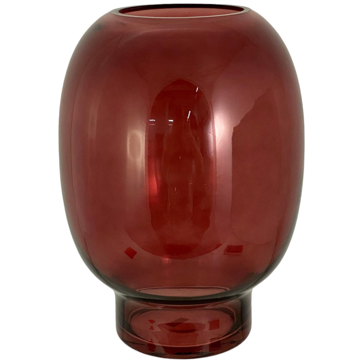 SCARLET RED VASE 20 X 20 X 28.5 CM