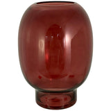 SCARLET RED VASE 20 X 20 X 28.5 CM