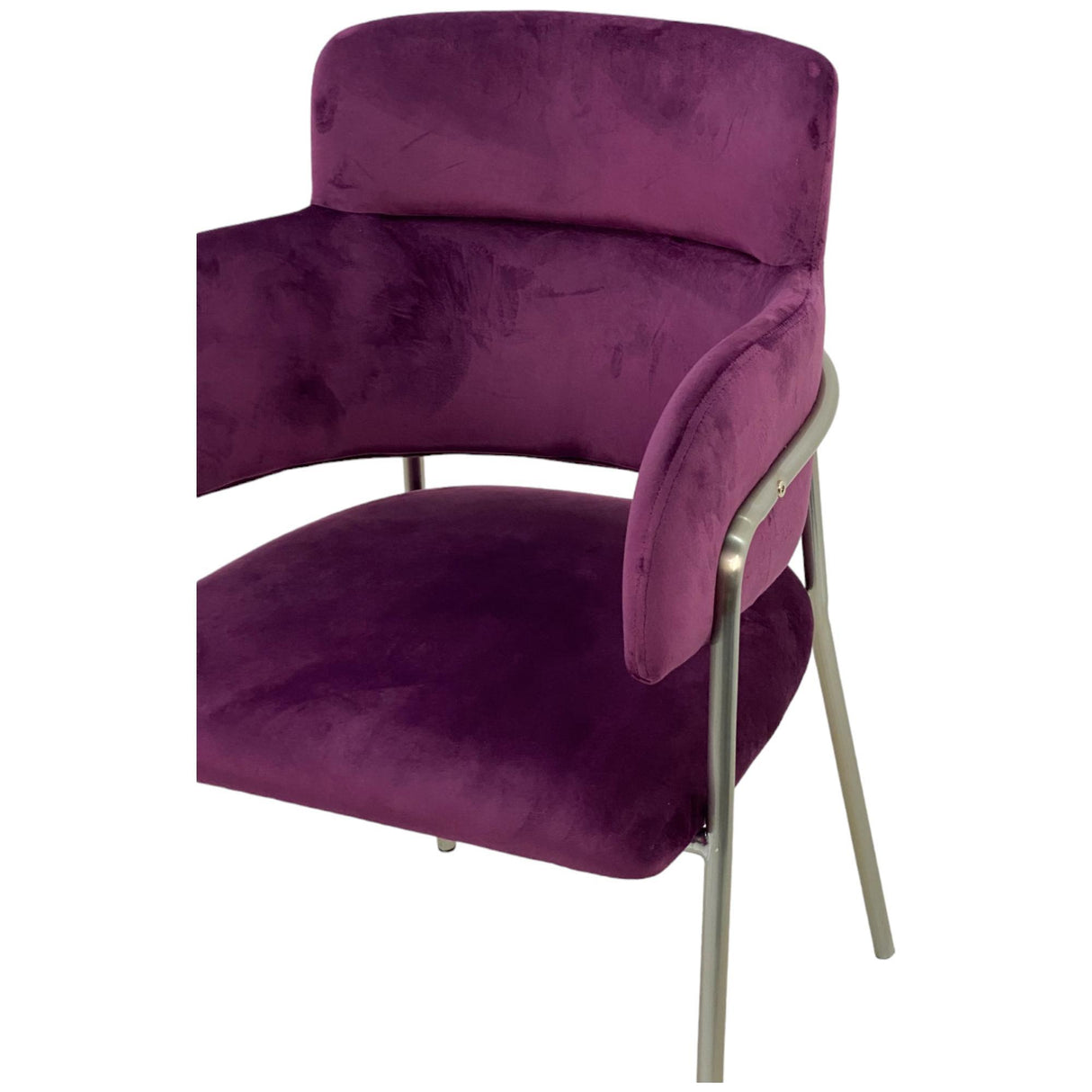 MIDNIGHT PLUM PURPLE ARM CHAIR 58 X 54 X 84  CM