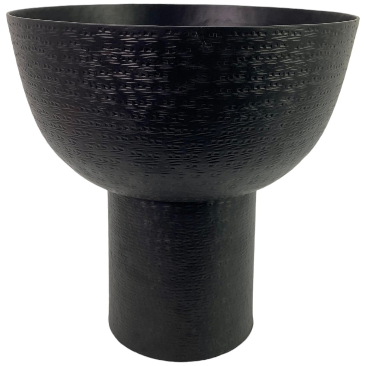 SILVERY GOLD BLACK PLANTER 31 X 31 X 32.5  CM