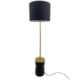 SILVERY GOLD BLACK LAMP 40.5 X 40.5 X 152  CM