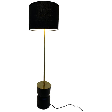 SILVERY GOLD BLACK LAMP 40.5 X 40.5 X 152  CM