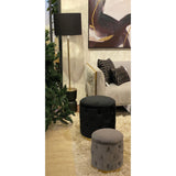 SILVERY GOLD BLACK LAMP 40.5 X 40.5 X 152  CM