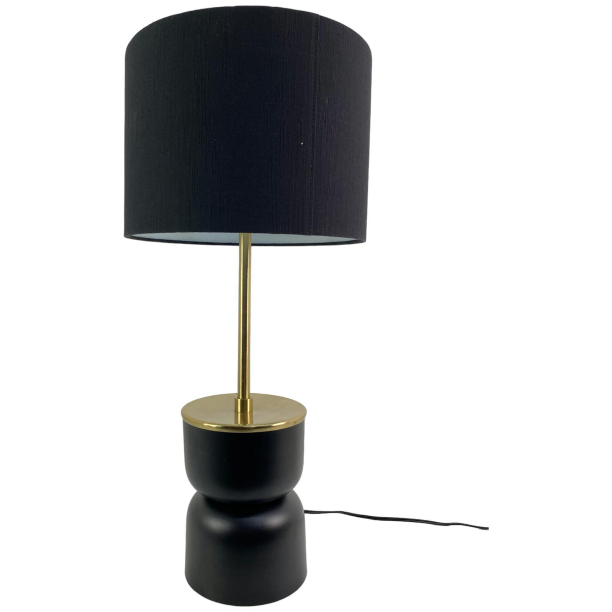 SILVERY GOLD BLACK LAMP 35.5 X 35.5 X 75  CM