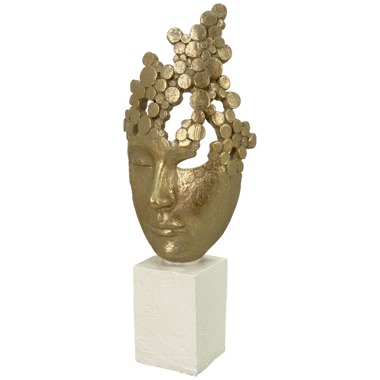 BLUE HEAVEN GOLD SCULPTURE 14.7 X 10.4 X 39.8  CM