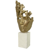 BLUE HEAVEN GOLD SCULPTURE 16.8 X 9.8 X 38.6  CM