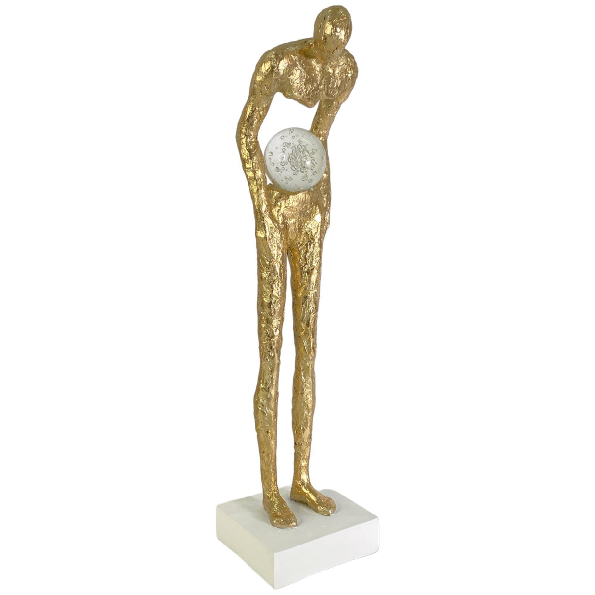 SCARLET GOLD SCULPTURE 12.5 X 15 X 51  CM