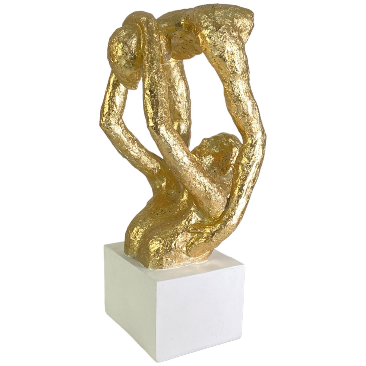 SCARLET GOLD SCULPTURE 19.5 X 19 X 41  CM