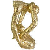 SCARLET GOLD SCULPTURE 19.5 X 19 X 41  CM