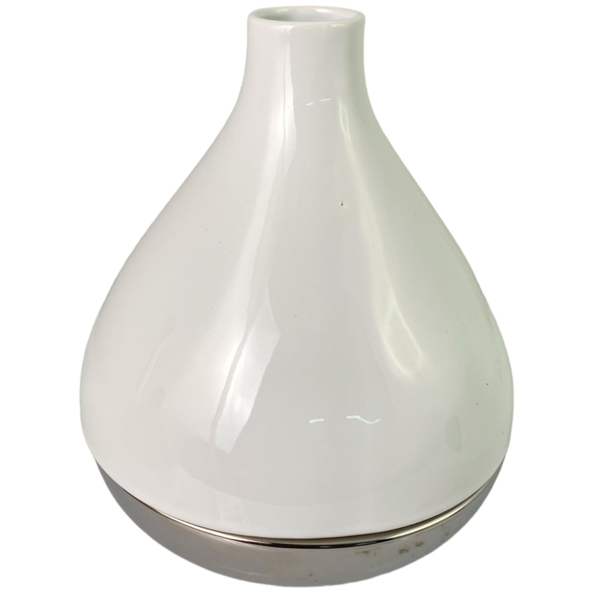 MIDNIGHT PLUM WHITE VASE 21 X 21 X 25  CM