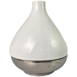 MIDNIGHT PLUM WHITE VASE 21 X 21 X 25  CM