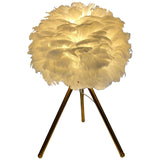 BOMBAY LUXE WHITE LAMP 30 X 30 X 47 CM