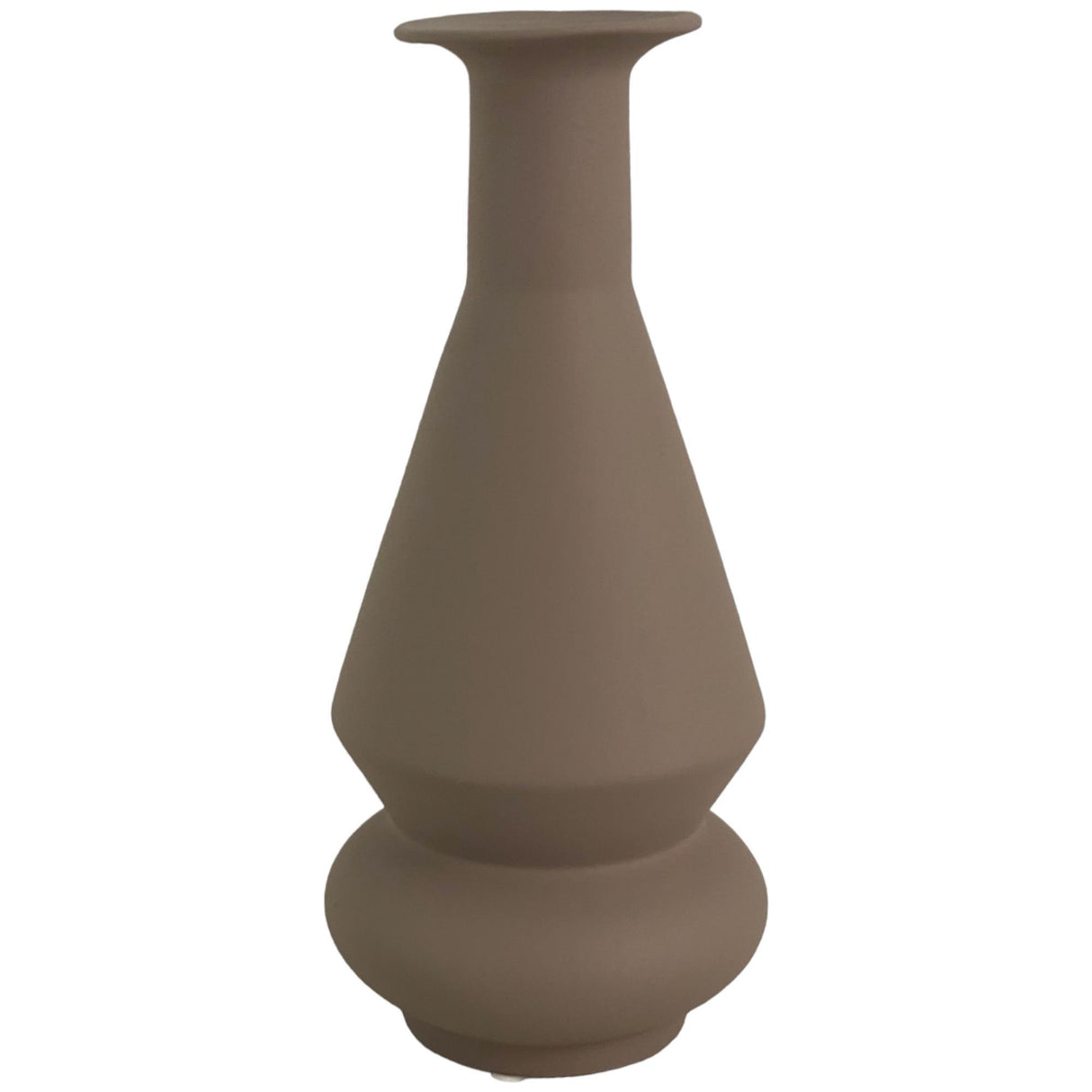 CEBRON BEIGE VASE 12 X 12 X 27 CM