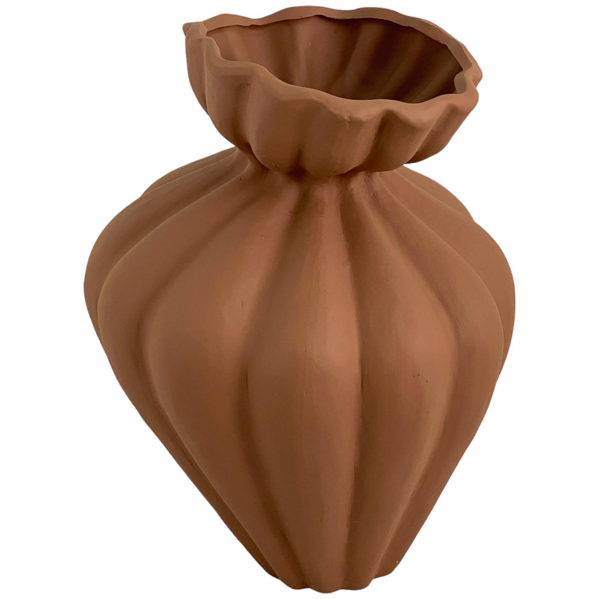 NATURALLY BOHO BROWN VASE 26 X 26 X 36 CM