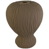 ARTSY AUBURN BEIGE VASE 21 X 21 X 26 CM