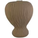 ARTSY AUBURN BEIGE VASE 21 X 21 X 26 CM