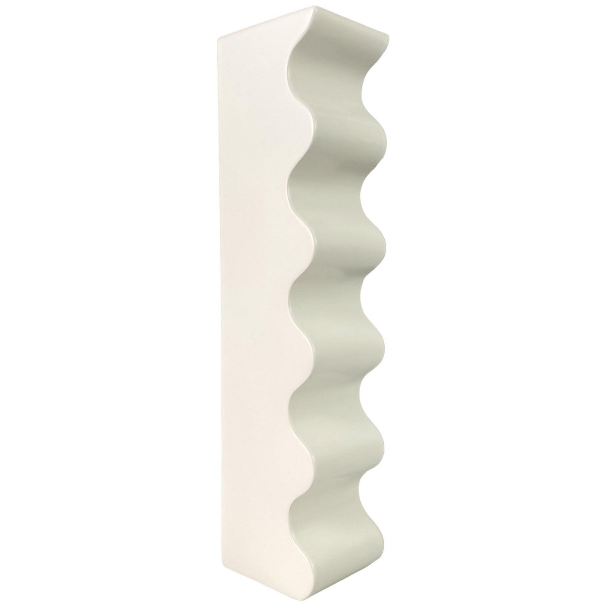 DIGITAL SCENT WHITE VASE 10.5 X 9 X 41.5  CM