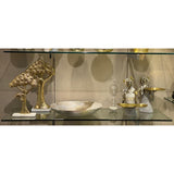 SILVERY GOLD GOLD SCULPTURE 18.5 X 16.5 X 29  CM