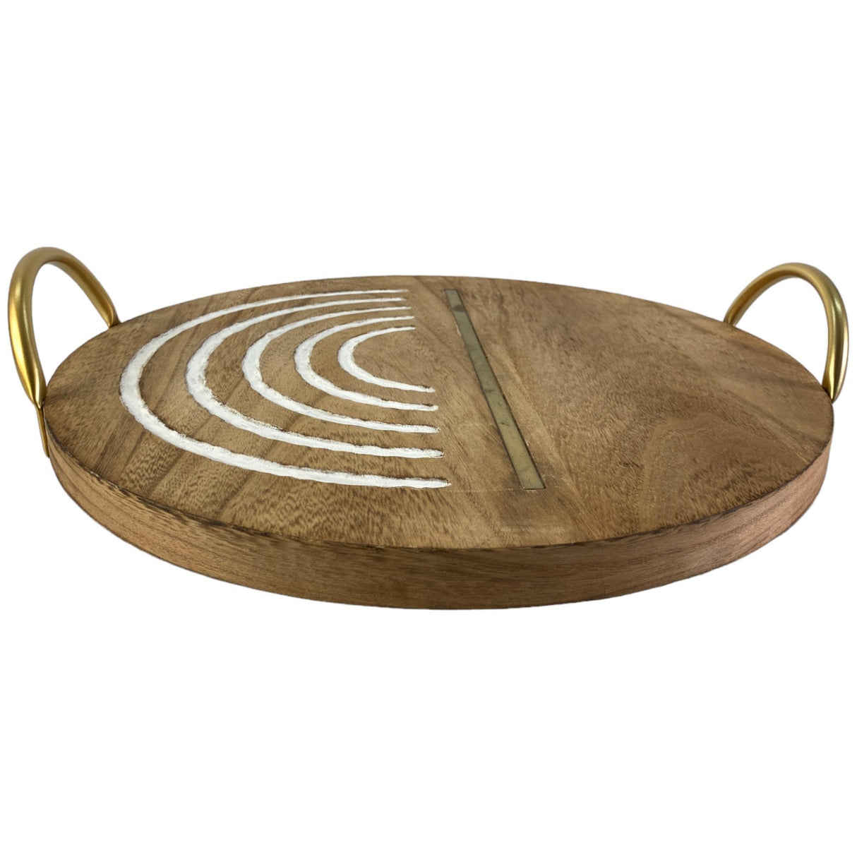 WABI SABI LUXURY BROWN TRAY 43.2 X 40.6 X 8.9  CM