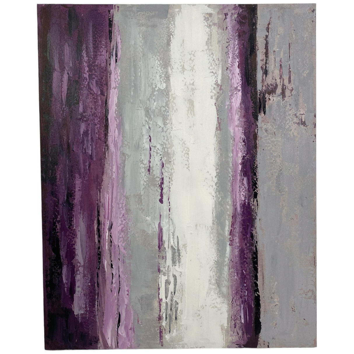 MIDNIGHT PLUM PURPLE ART WORK 80 X 3 X 100 CM