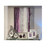 MIDNIGHT PLUM PURPLE ART WORK 80 X 3 X 100 CM