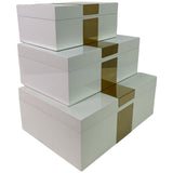 SCARLET WHITE BOX 34 X 24 X 13  CM