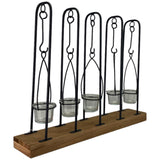 MODERN INDUSTRIAL BROWN CANDLE HOLDER 49.5 X 8.5 X 38 CM