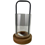 MODERN INDUSTRIAL BROWN CANDLE HOLDER 15 X 15 X 29.5  CM