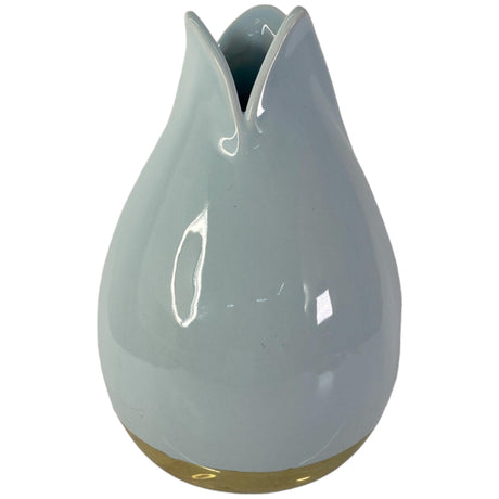 BLUE HEAVEN WHITE VASE 13 X 13 X 19 CM