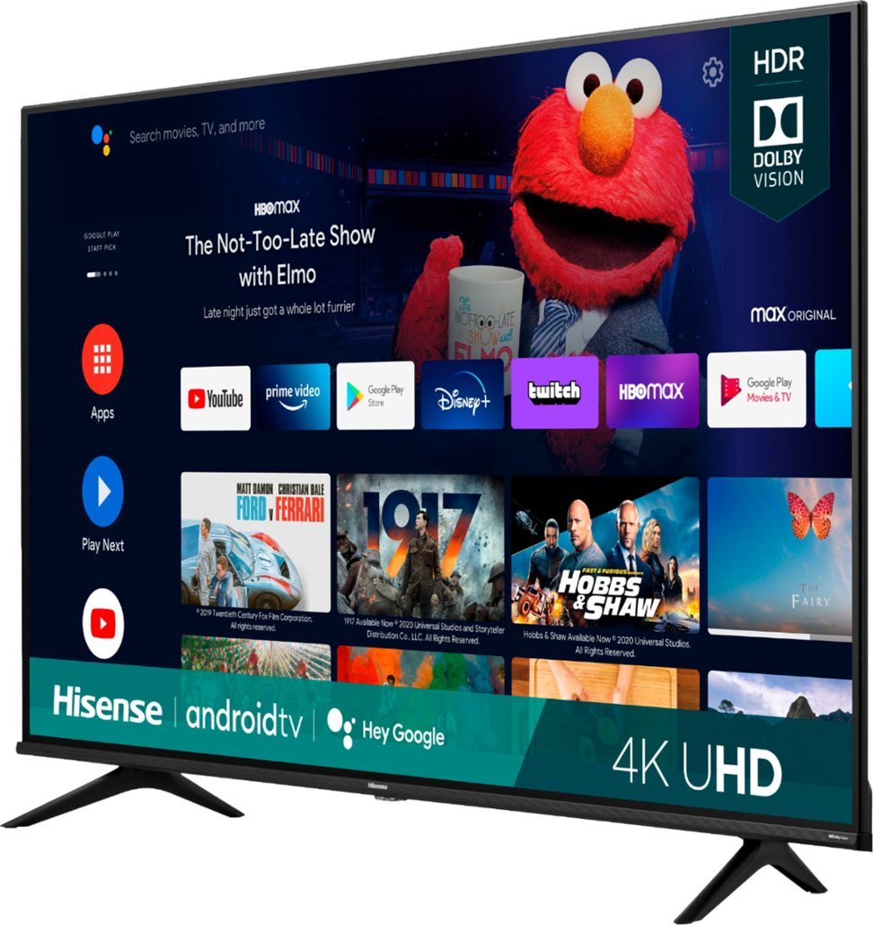 HISENSE 50" CLASS A6 SERIES LED 4K UHD SMART VIDAA TV WITH VOICE CONTROL REMOTE, HDR 10, DOLBY VISION