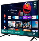 HISENSE 50" CLASS A6 SERIES LED 4K UHD SMART VIDAA TV WITH VOICE CONTROL REMOTE, HDR 10, DOLBY VISION